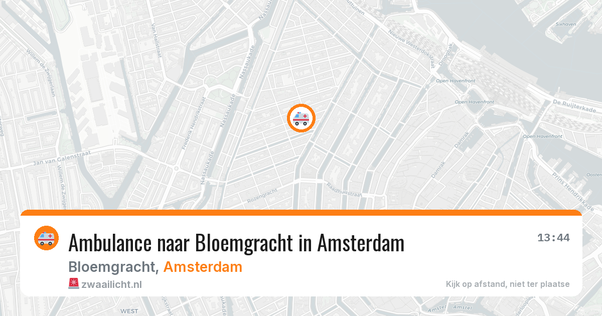 Ambulance naar Bloemgracht in Amsterdam — 27 mei 2026