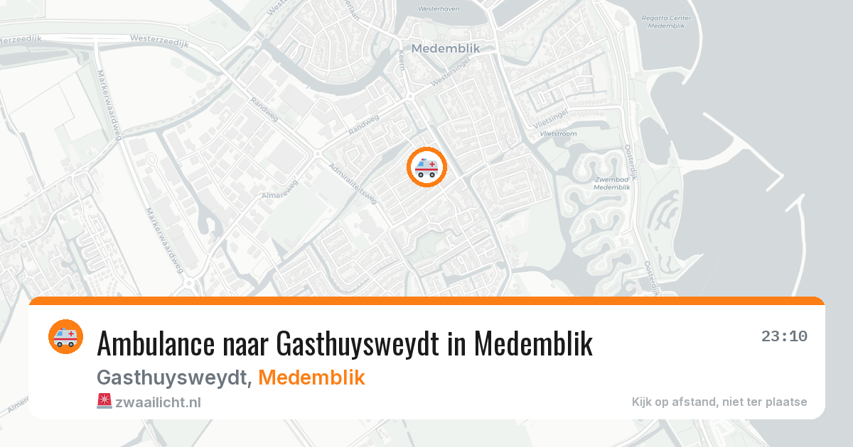 Ambulance naar Gasthuysweydt in Medemblik — 26 mei 2026