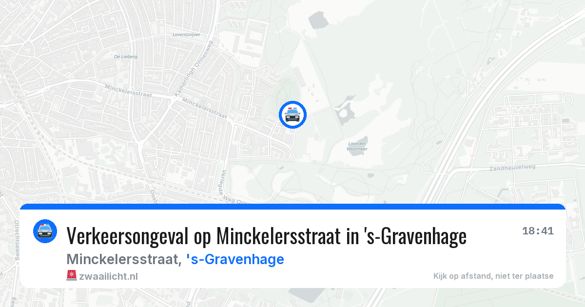 Verkeersongeval op Minckelersstraat in 's-Gravenhage — 17 mrt 2026