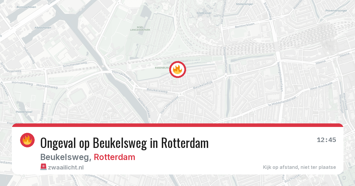 Ongeval op Beukelsweg in Rotterdam — 20 jun 2026