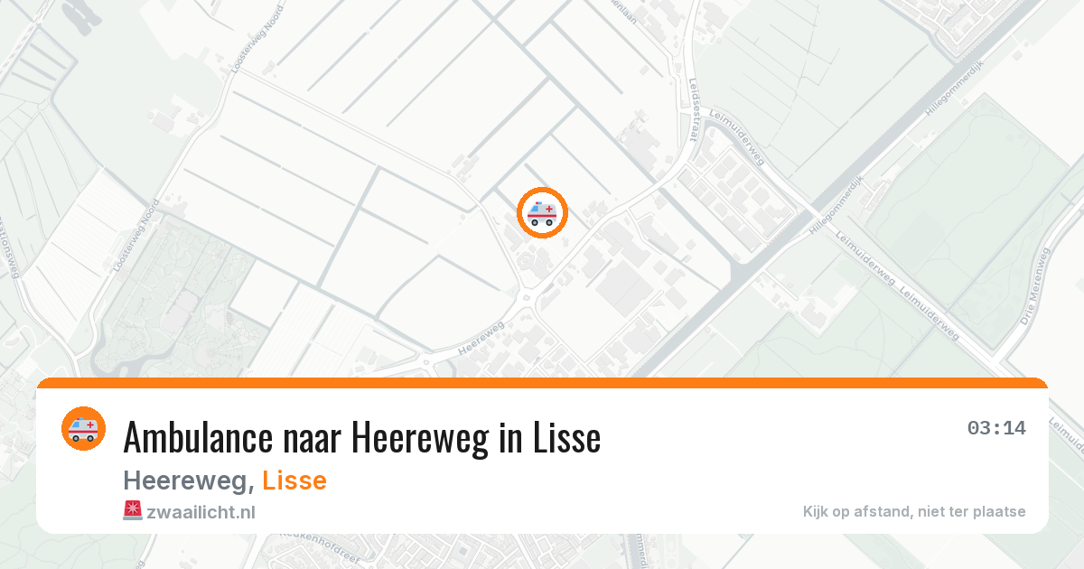 Ambulance naar Heereweg in Lisse — 7 aug 2026