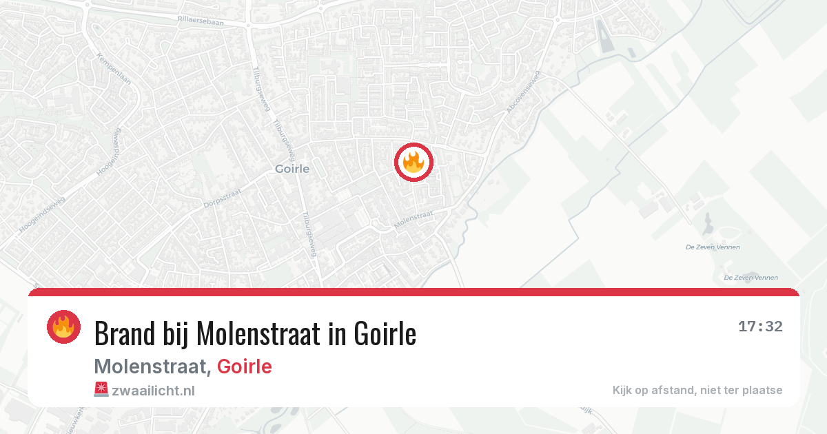 Brand bij Molenstraat in Goirle — 26 mei 2026