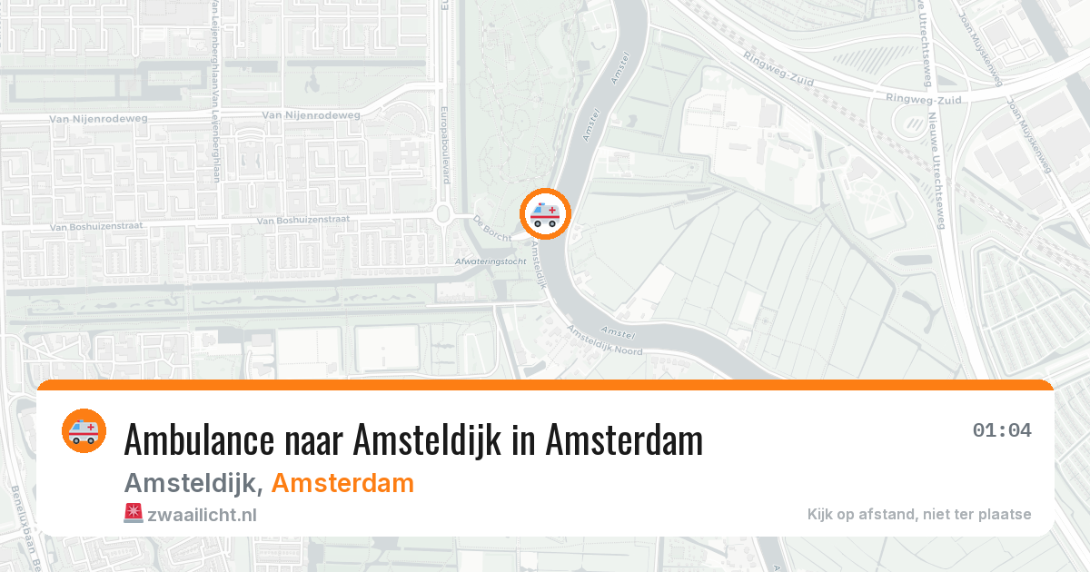 Ambulance naar Amsteldijk in Amsterdam — 11 apr 2026