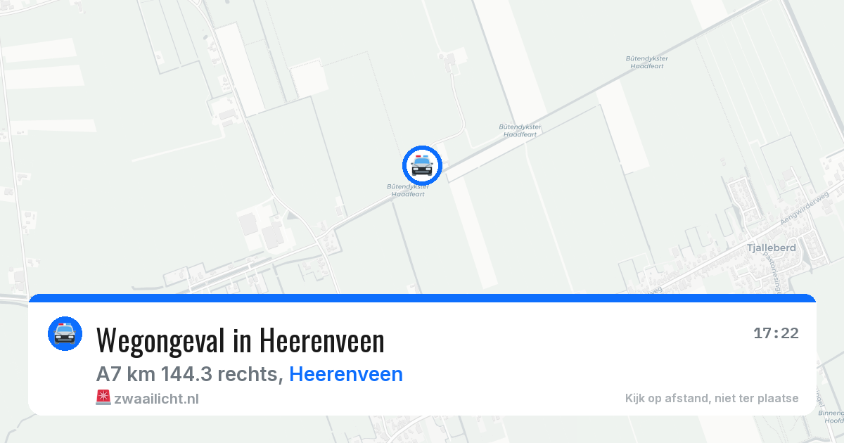 Wegongeval in Heerenveen — 13 jun 2026