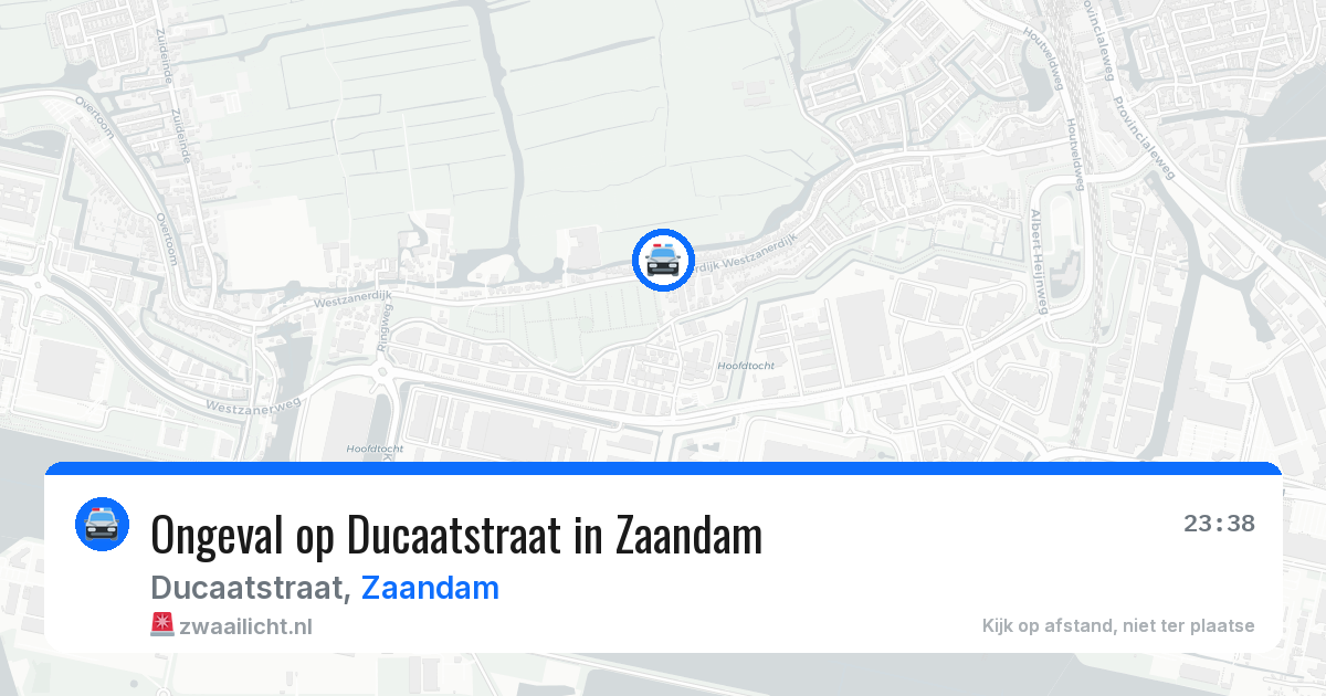 Ongeval op Ducaatstraat in Zaandam — 30 jul 2026
