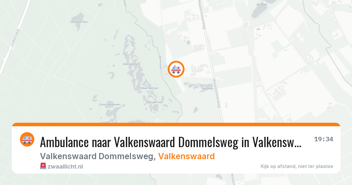 Ambulance naar Valkenswaard Dommelsweg in Valkenswaard — 17 mrt 2026