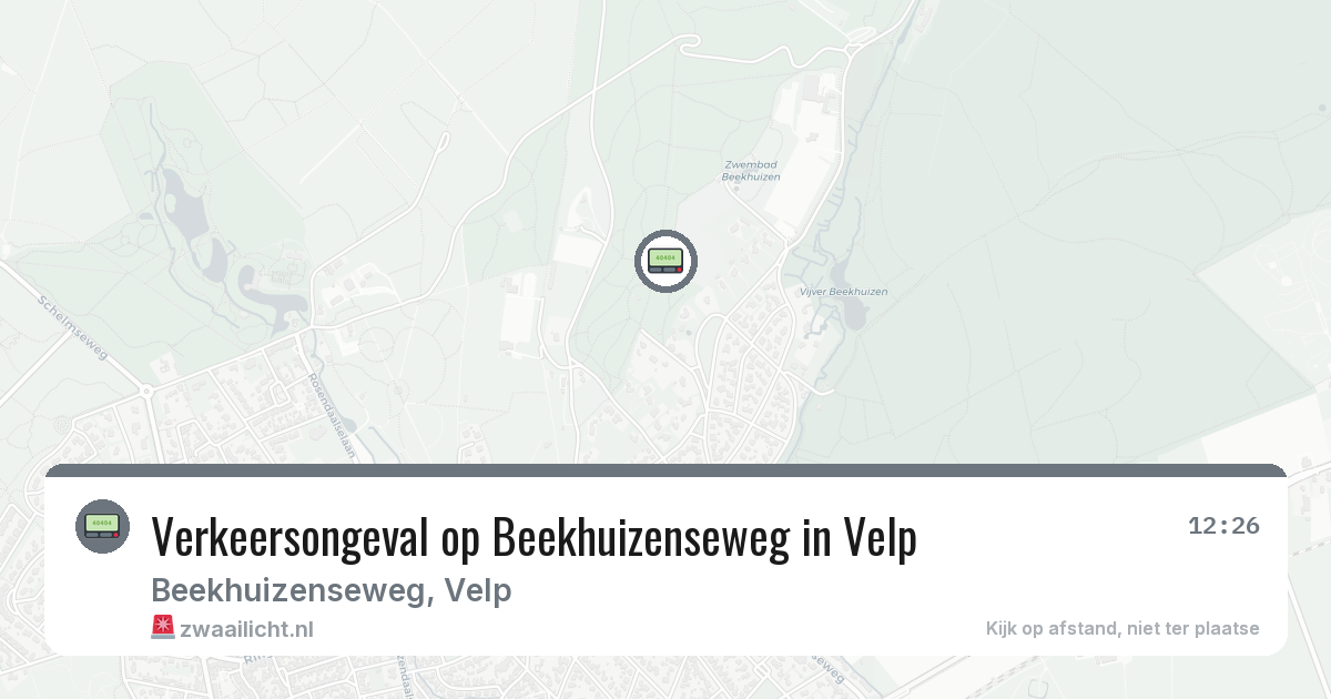 Verkeersongeval op Beekhuizenseweg in Velp — 19 mei 2026