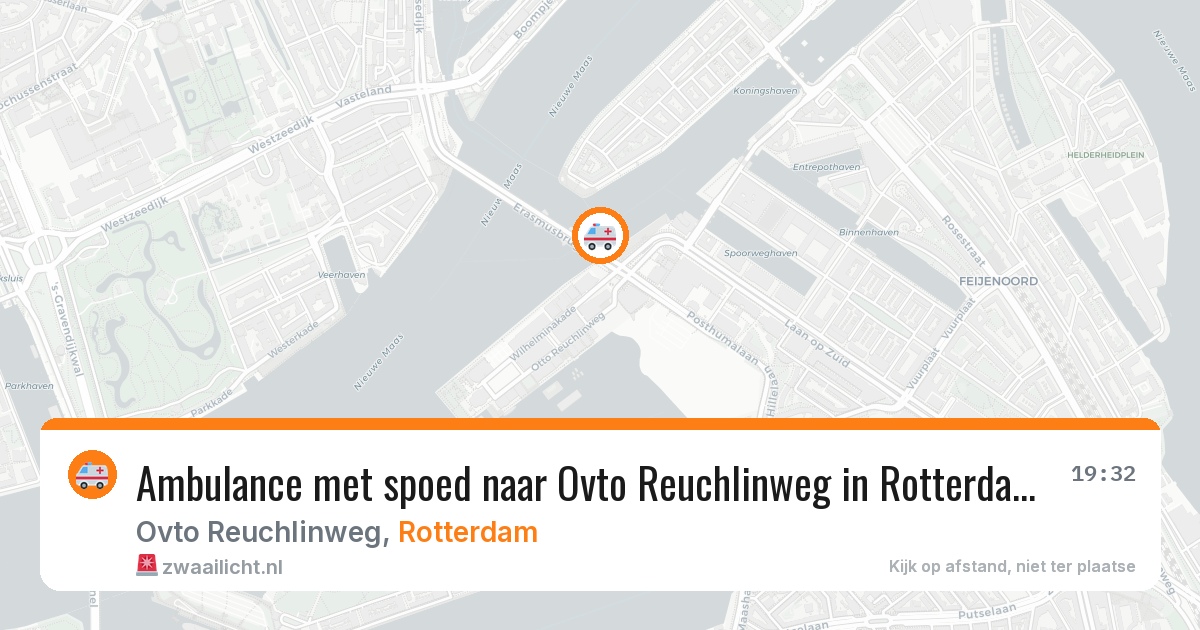 Ambulance met spoed naar Ovto Reuchlinweg in Rotterdam — 1 jul 2026