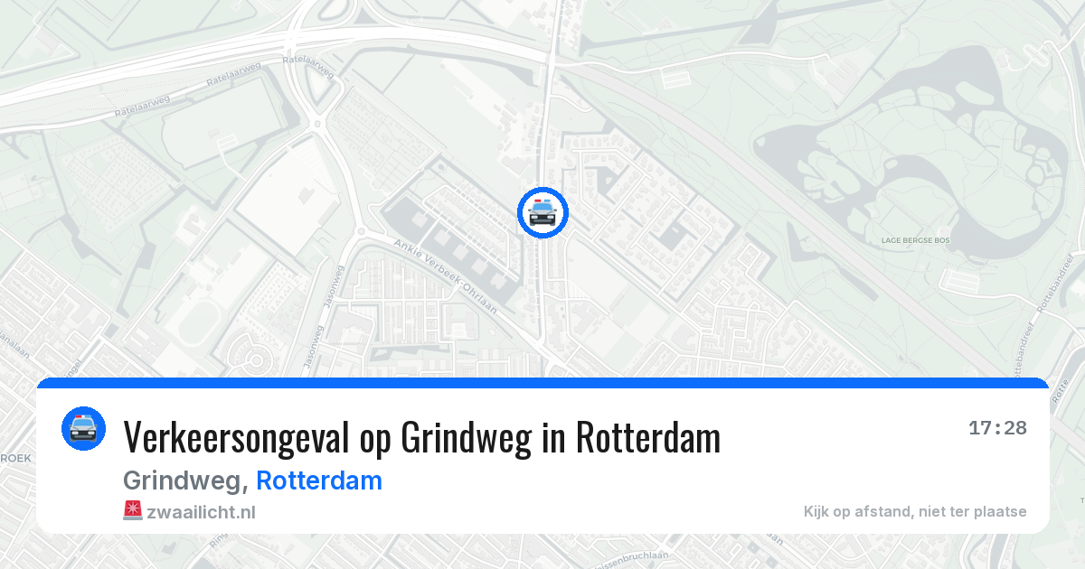 Verkeersongeval op Grindweg in Rotterdam — 13 aug 2026