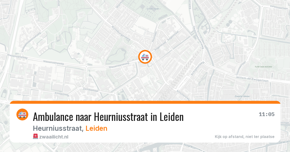 Ambulance naar Heurniusstraat in Leiden — 6 apr 2026