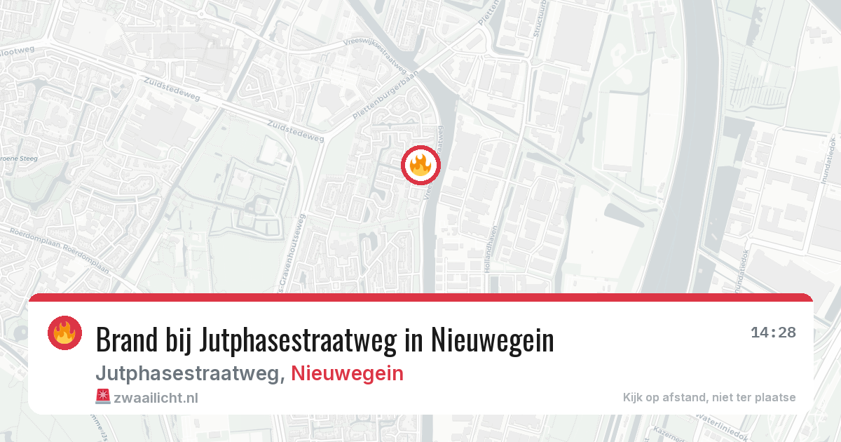 Brand bij Jutphasestraatweg in Nieuwegein — 7 aug 2026