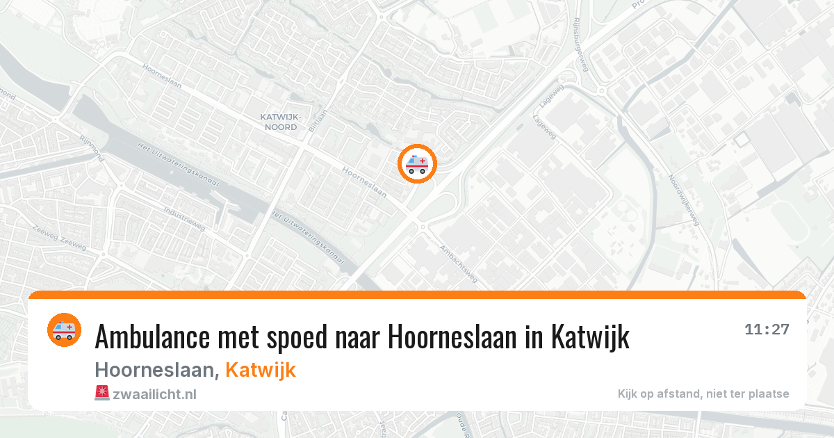Ambulance met spoed naar Hoorneslaan in Katwijk — 30 jun 2026