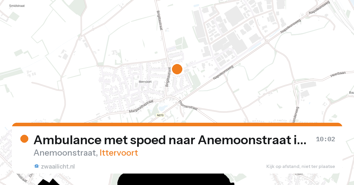 Ambulance met spoed naar Anemoonstraat in Ittervoort — 11 aug 2026