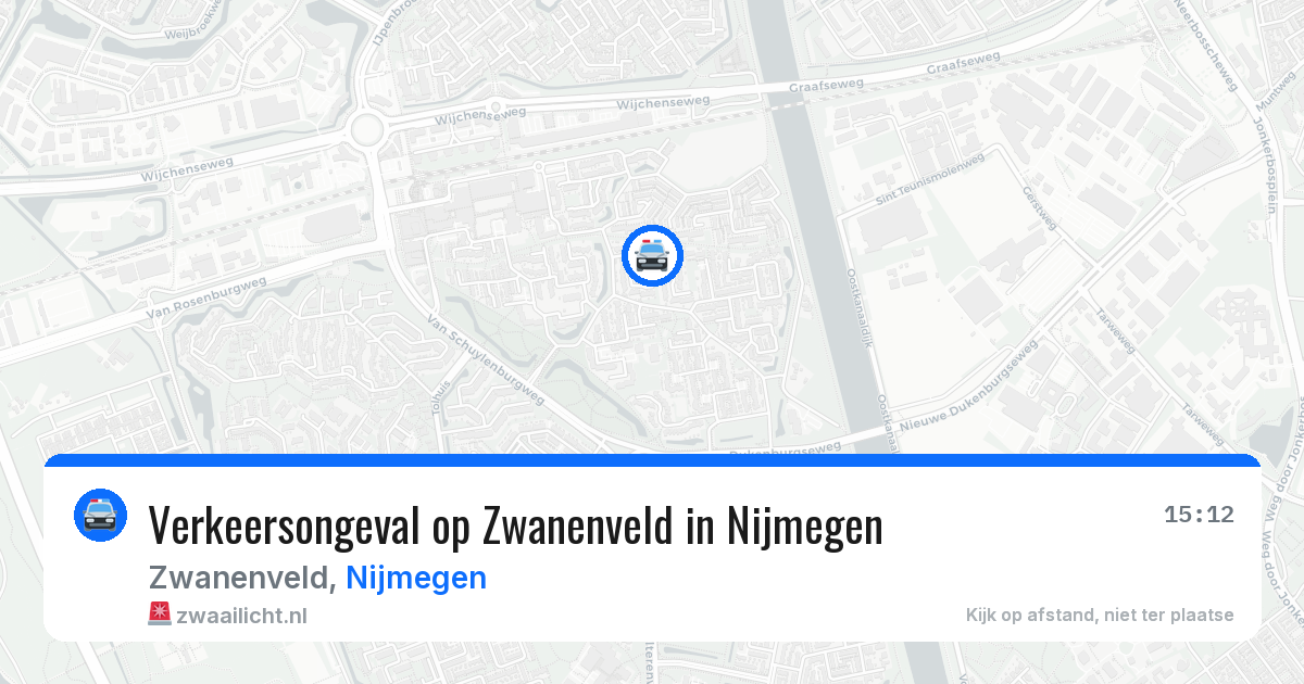 Verkeersongeval op Zwanenveld in Nijmegen — 18 jan 2026