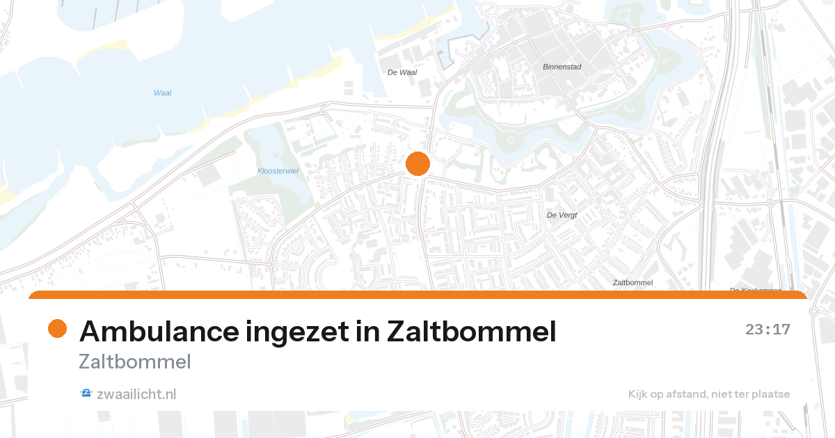 Ambulance ingezet in Zaltbommel — 6 feb 2026