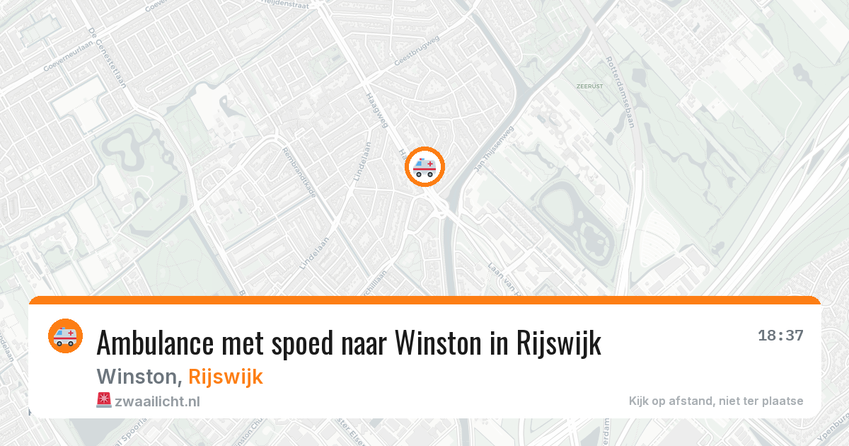 Ambulance met spoed naar Winston in Rijswijk — 17 mei 2026