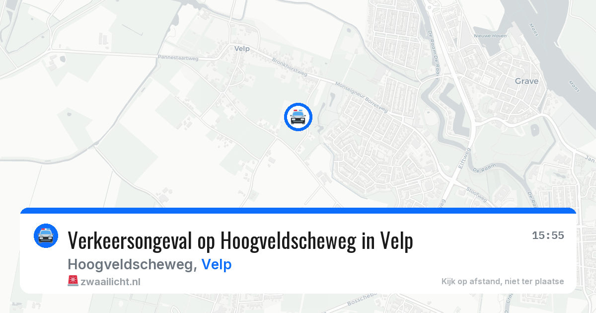 Verkeersongeval op Hoogveldscheweg in Velp — 13 jun 2026