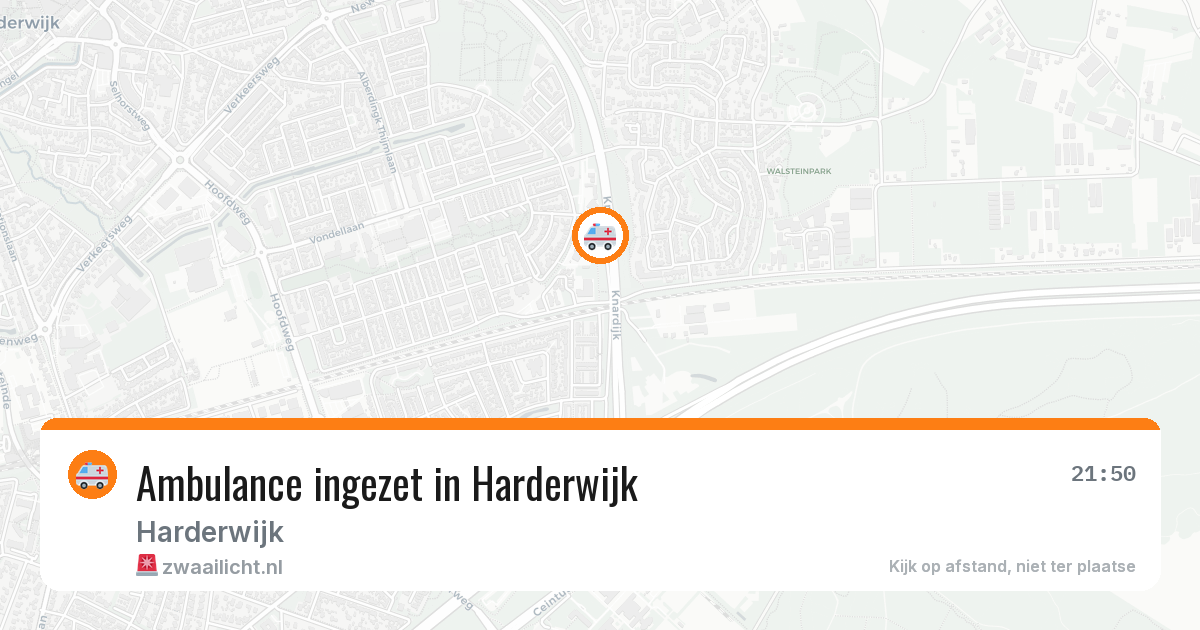 Ambulance ingezet in Harderwijk — 10 aug 2026