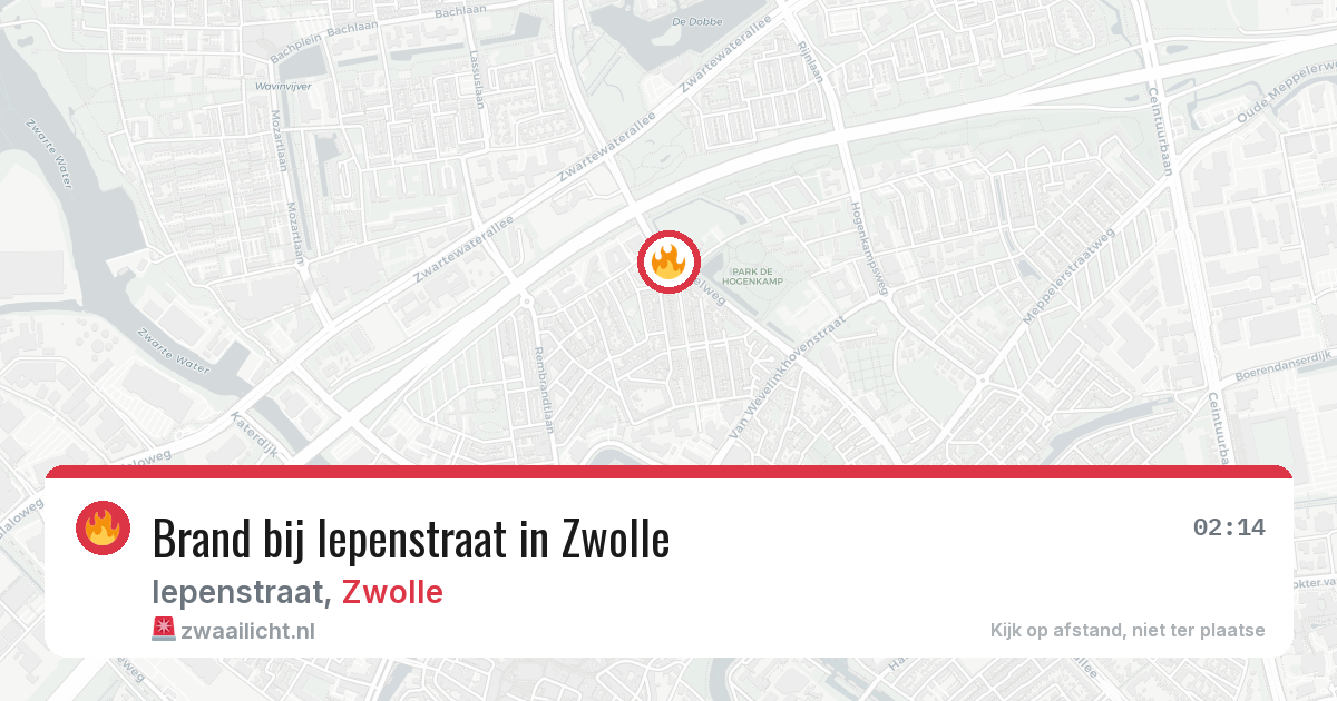 Brand bij Iepenstraat in Zwolle — 20 jun 2026