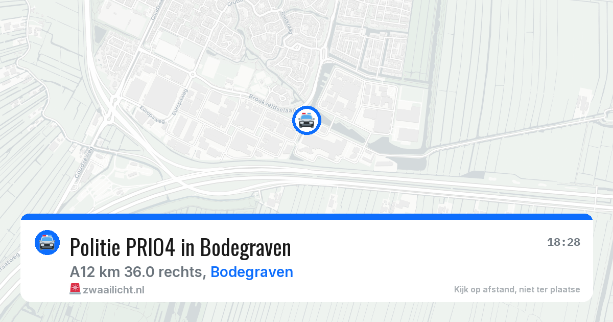Politie PRIO4 in Bodegraven — 23 mrt 2026 | 🚨 Zwaailicht.nl