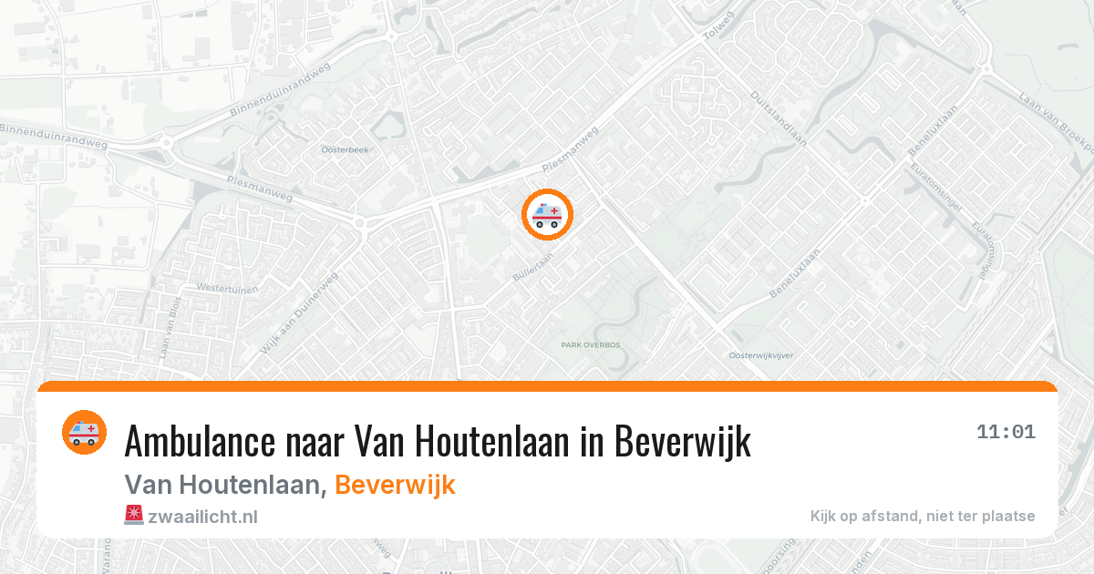 Ambulance naar Van Houtenlaan in Beverwijk — 7 jun 2026
