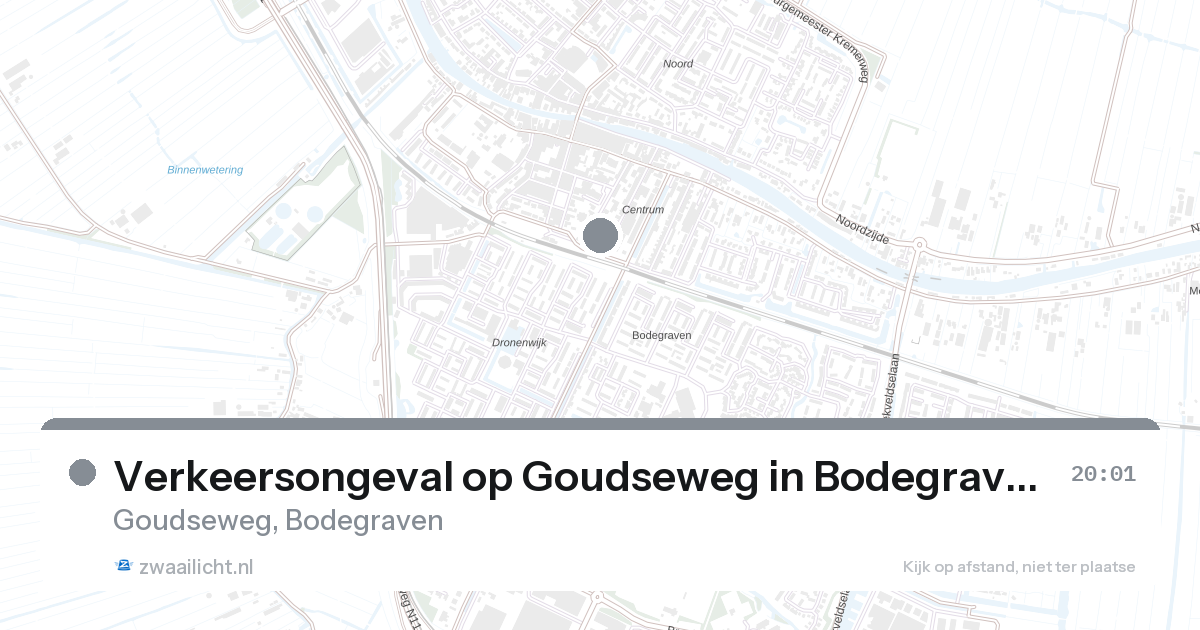 Verkeersongeval op Goudseweg in Bodegraven — 26 feb 2026