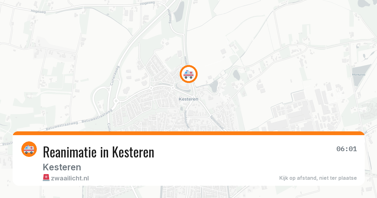 Reanimatie in Kesteren — 21 apr 2026