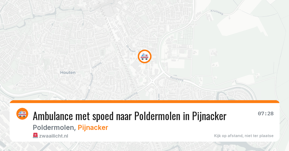 Ambulance met spoed naar Poldermolen in Pijnacker — 29 jan 2026