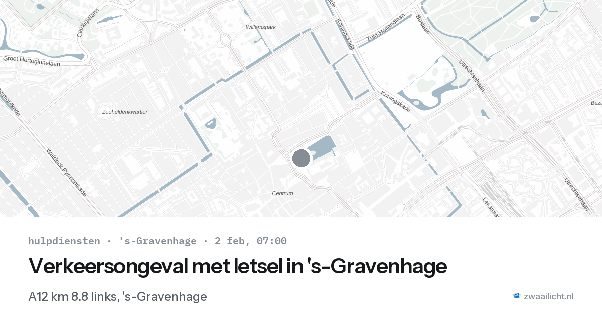 Verkeersongeval met letsel in 's-Gravenhage — 2 feb 2026
