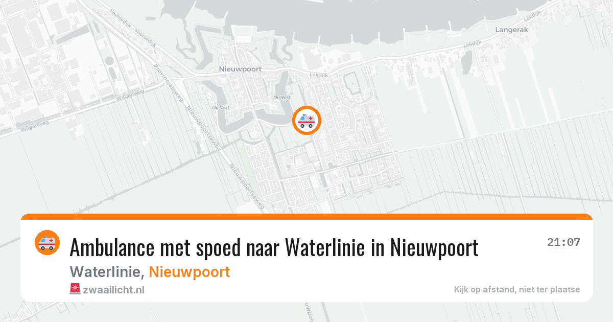Ambulance met spoed naar Waterlinie in Nieuwpoort — 2 apr 2026