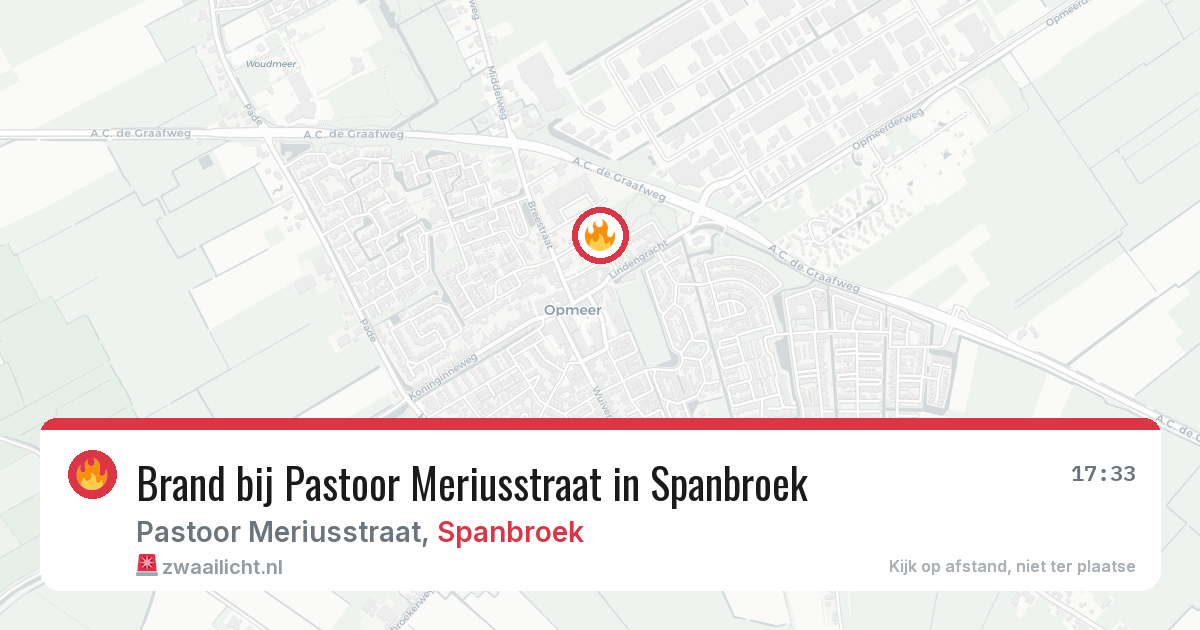 Brand bij Pastoor Meriusstraat in Spanbroek — 13 apr 2026