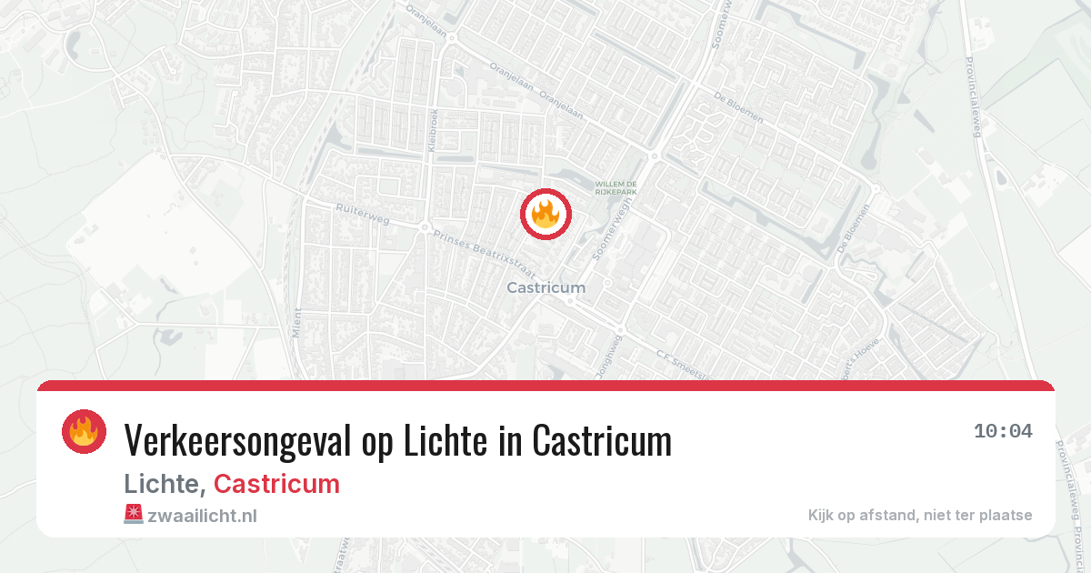 Verkeersongeval op Lichte in Castricum — 21 jul 2026