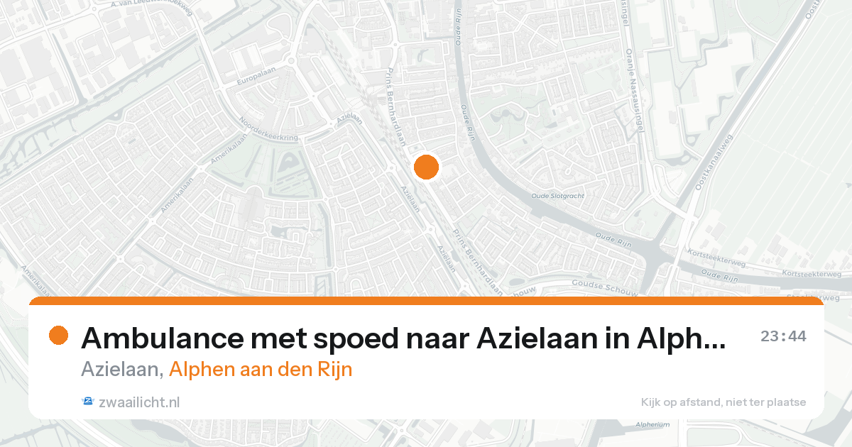 Ambulance met spoed naar Azielaan in Alphen aan den Rijn — 7 feb 2026