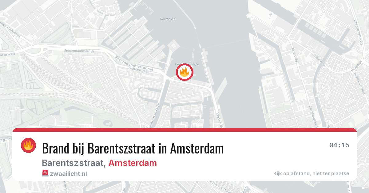 Brand bij Barentszstraat in Amsterdam — 22 jun 2026
