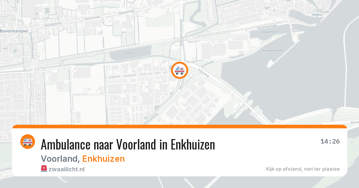Ambulance naar Voorland in Enkhuizen — 5 jun 2026
