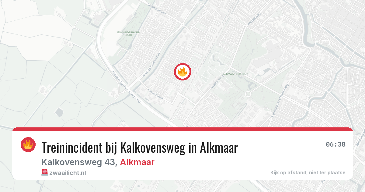 Treinincident bij Kalkovensweg in Alkmaar — 29 jun 2026