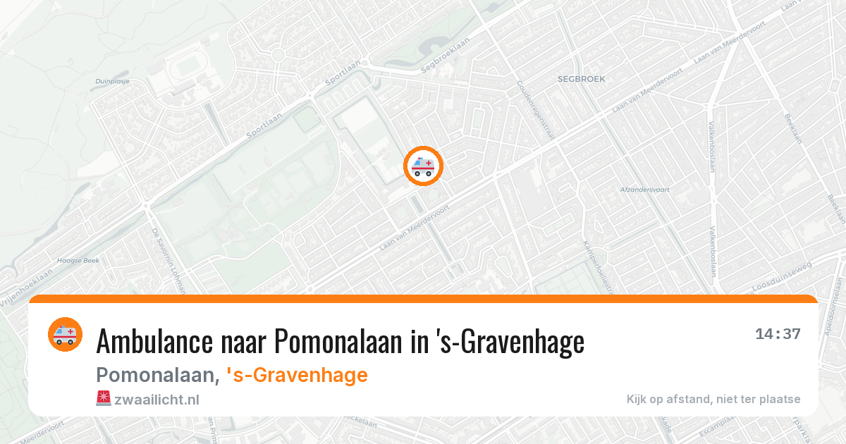 Ambulance naar Pomonalaan in 's-Gravenhage — 2 jul 2026