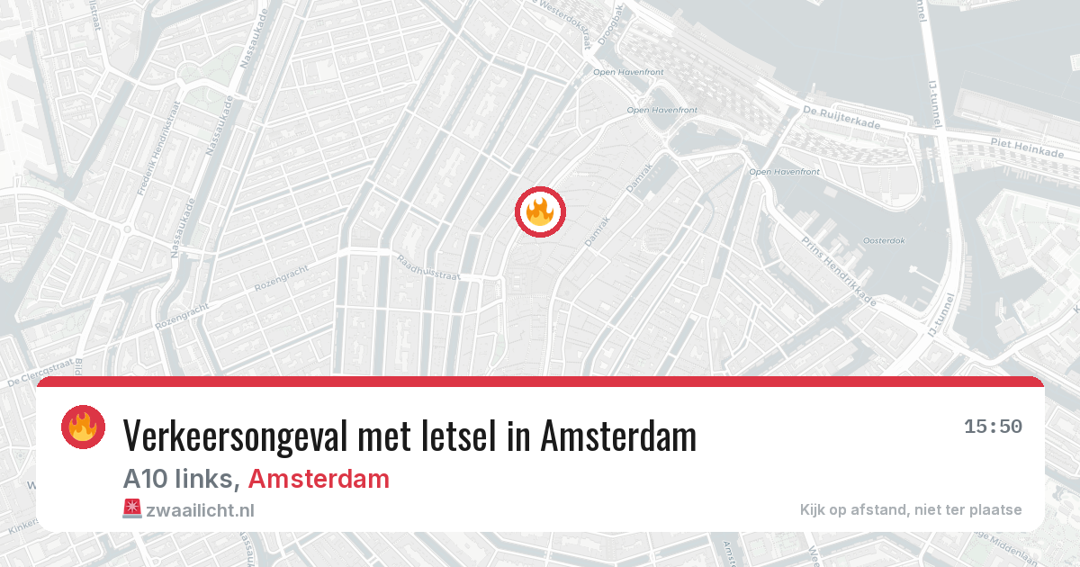 Verkeersongeval met letsel in Amsterdam — 22 mei 2026