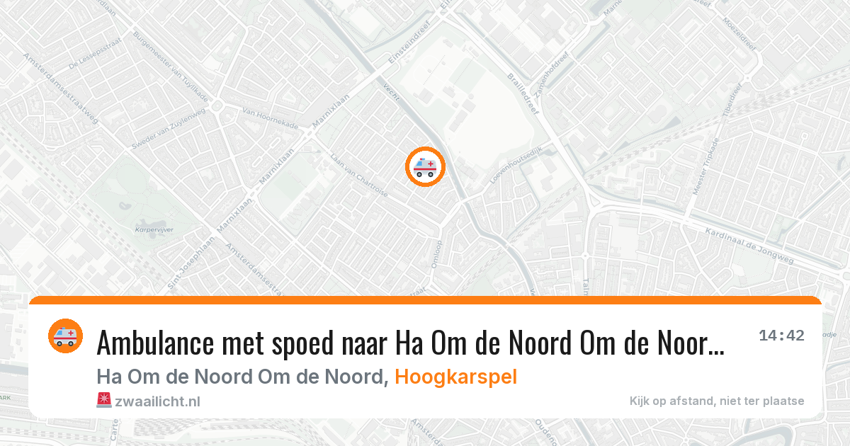 Ambulance met spoed naar Ha Om de Noord Om de Noord in Hoogkarspel — 30 jan 2026