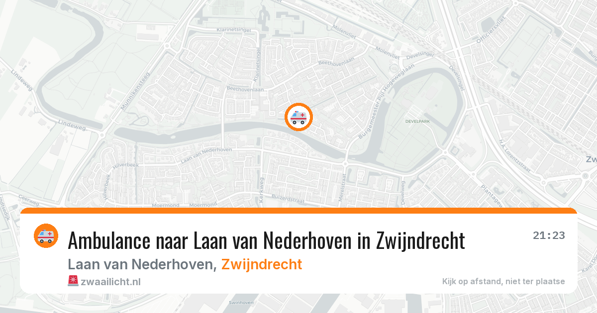 Ambulance naar Laan van Nederhoven in Zwijndrecht — 5 mei 2026