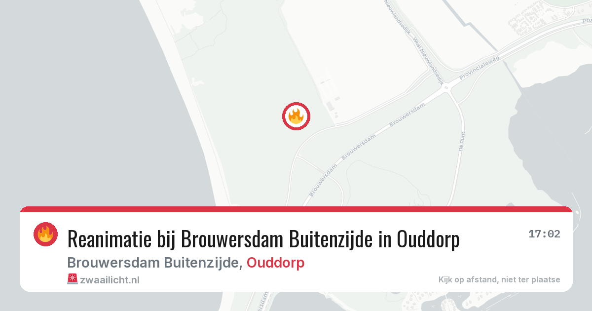 Reanimatie bij Brouwersdam Buitenzijde in Ouddorp — 22 jun 2026