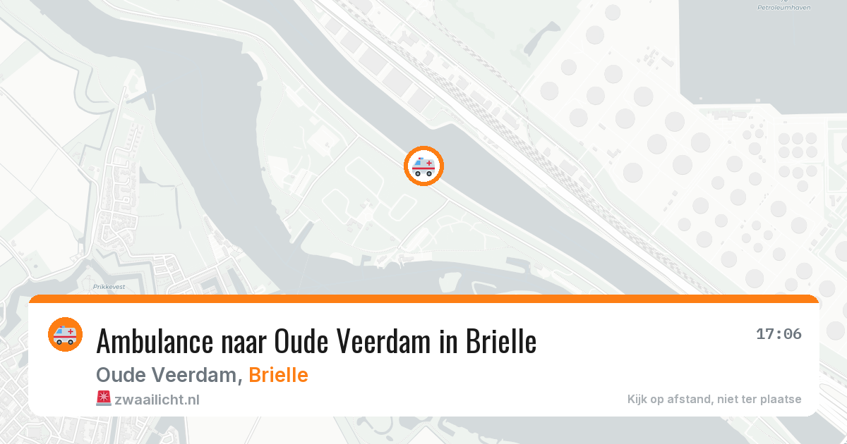 Ambulance naar Oude Veerdam in Brielle — 18 jul 2026