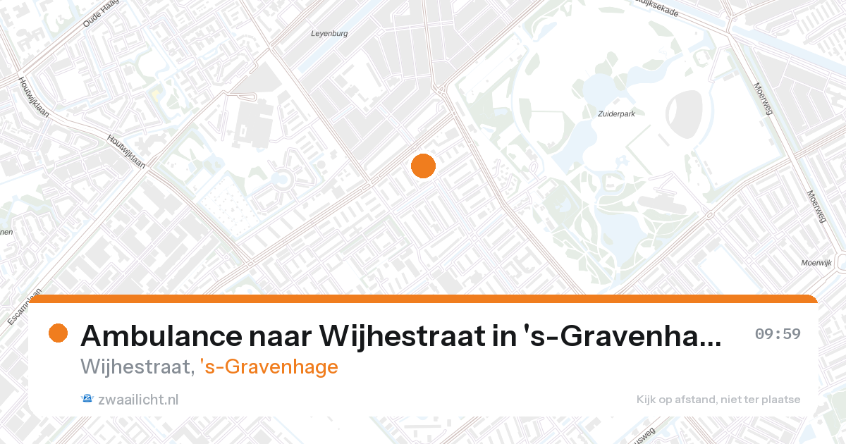 Ambulance naar Wijhestraat in 's-Gravenhage — 5 jun 2026