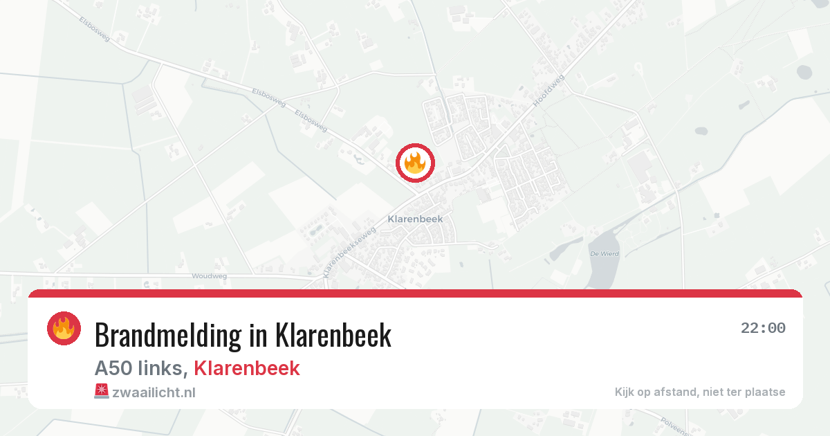 Brandmelding in Klarenbeek — 3 aug 2026