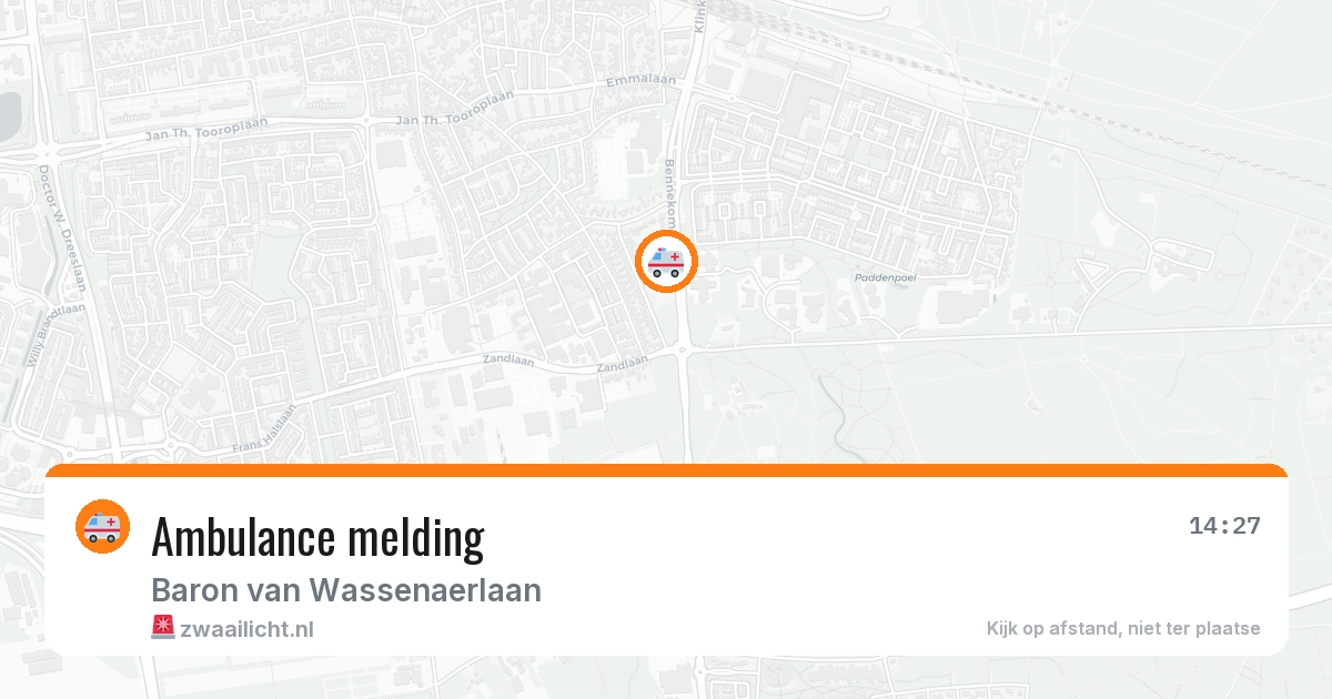 Ambulance melding — 1 jul 2026