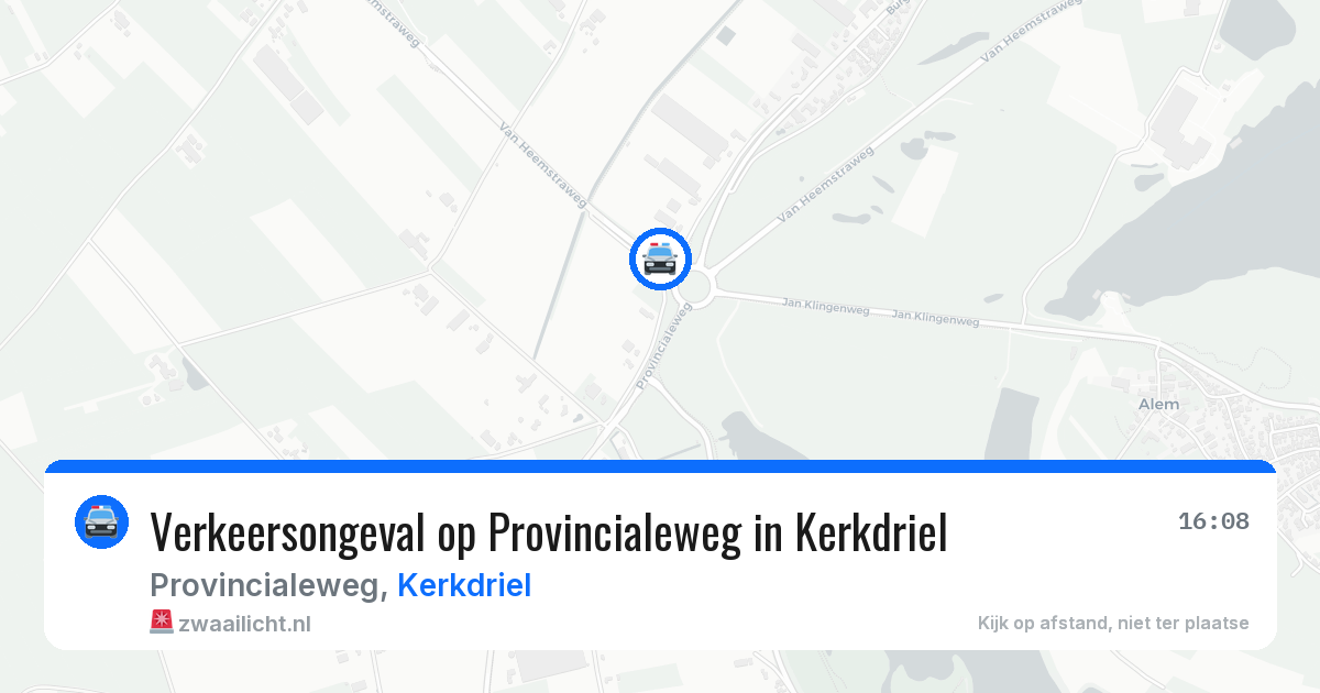 Verkeersongeval op Provincialeweg in Kerkdriel — 13 mei 2026