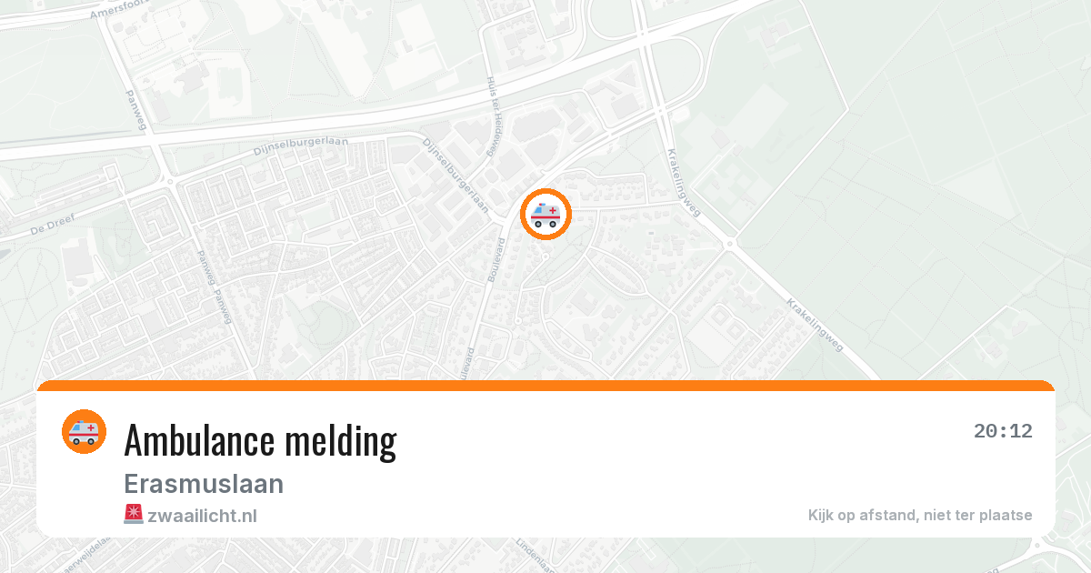 Ambulance melding — 1 mei 2026