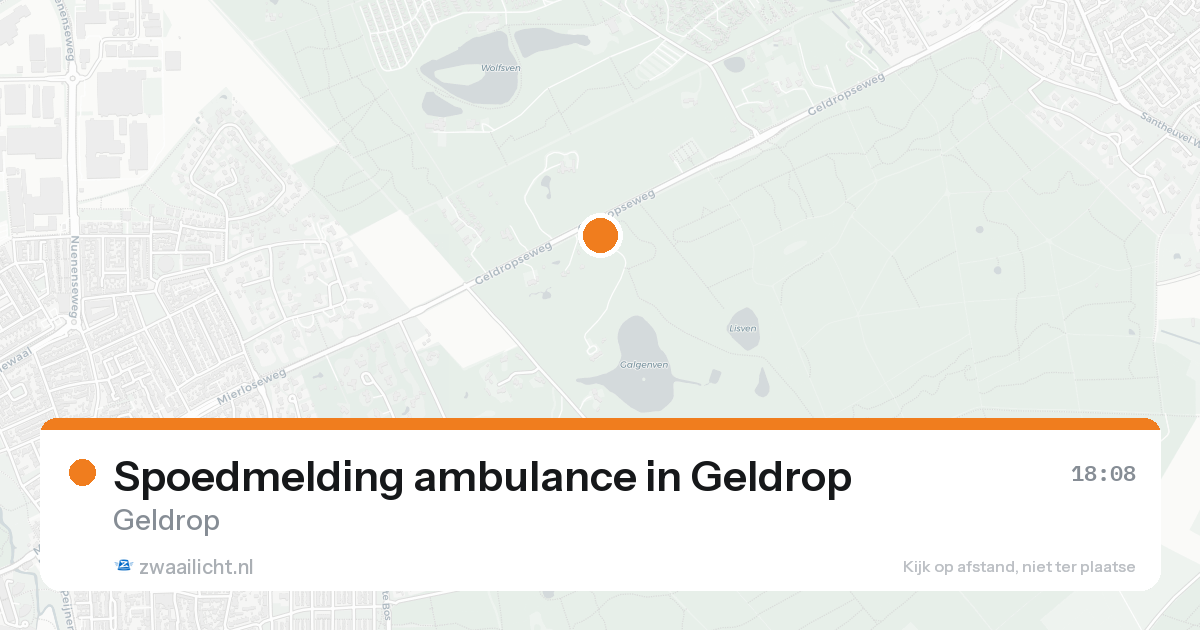 Spoedmelding ambulance in Geldrop — 17 aug 2026