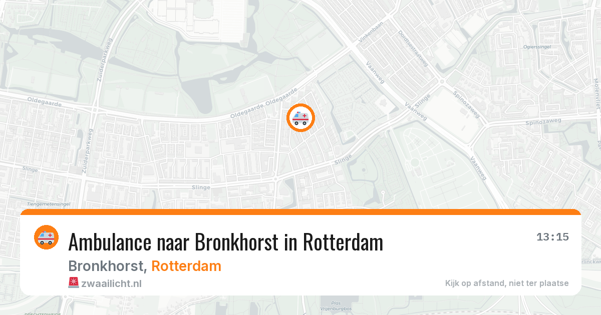 Ambulance naar Bronkhorst in Rotterdam — 29 jan 2026