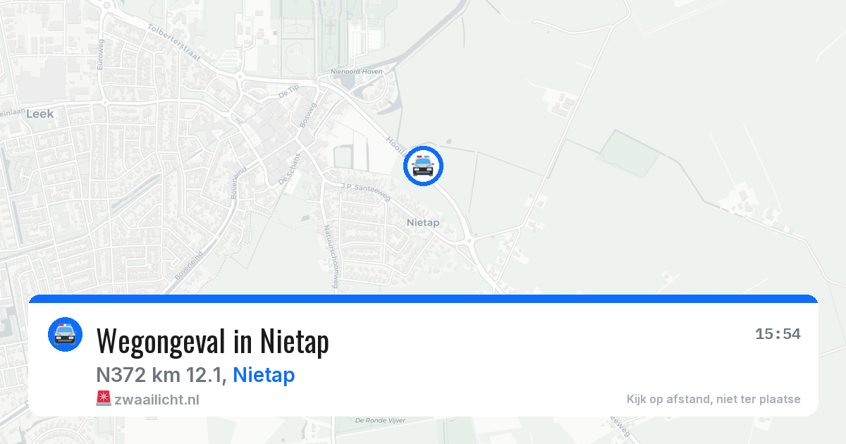 Wegongeval in Nietap — 20 mei 2026